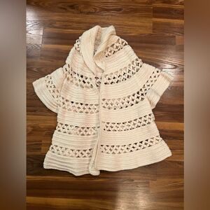 Vintage knitted shawl cardigan BOHO